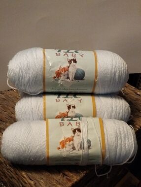TLC Baby Powder Blue Sport Weight Yarn - Soft Powder Blue
